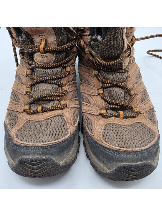 Merrell Moab 3 Mid Mens Size 8 Brown Hiking Shoes Camping Outdoors Vibram